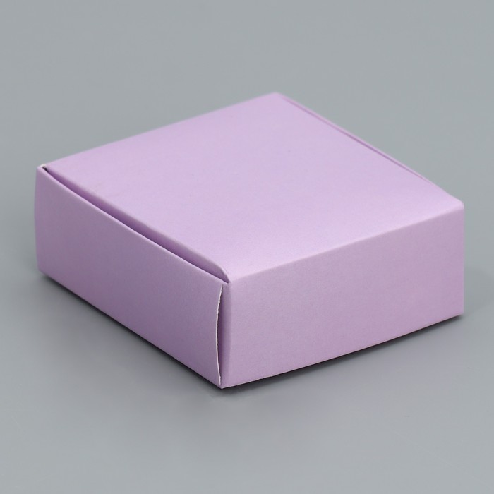 Коробка под бижутерию двухсторонняя «Лаванда», 7.5 × 7.5 × 3 см