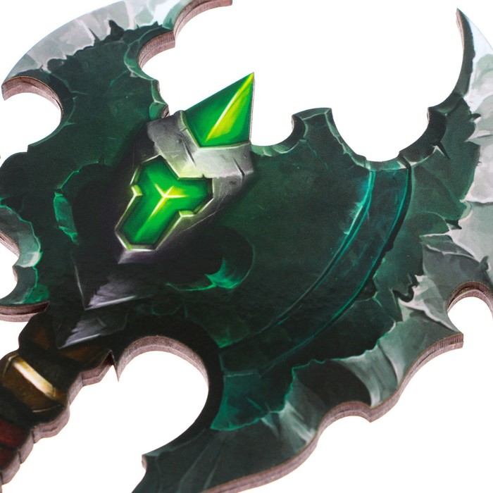 фото Сувенирное оружие топор орка «зеленый», длина 24,5 см