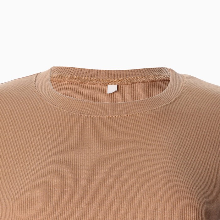 

Футболка укороченная, цвет бежевый, размер 42