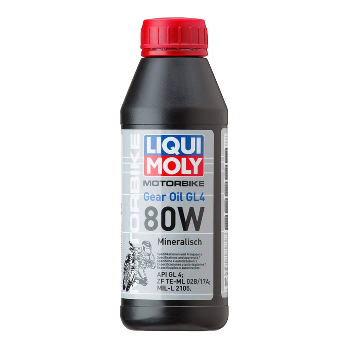 

Масло трансмиссионное LiquiMoly Motorbike Gear Oil 80W, минеральное, 500 мл