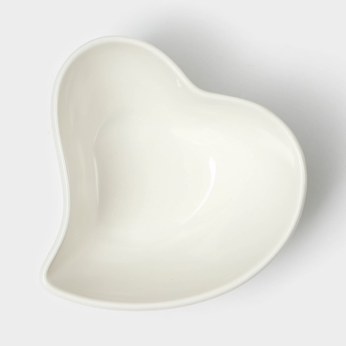 Набор соусников керамический BellaTenero «Сердце», 4 предмета: 125 мл, цвет белый
