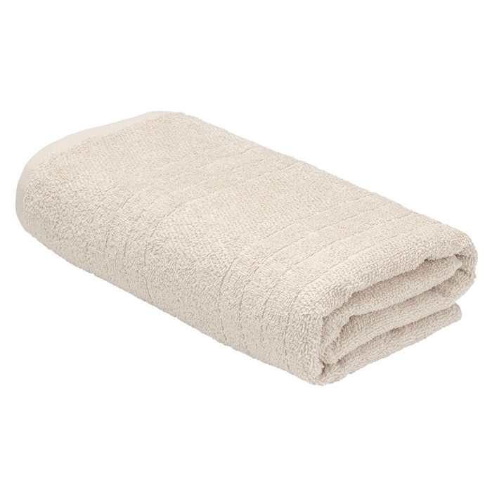 Махровое полотенце, размер 70х130 см, цвет кремовый