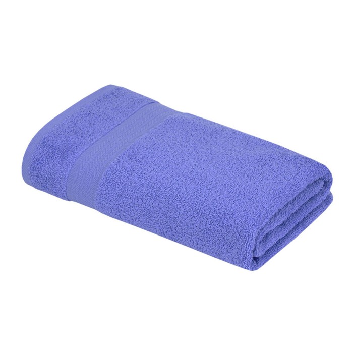 Махровое полотенце, размер 50х80 см, цвет синий