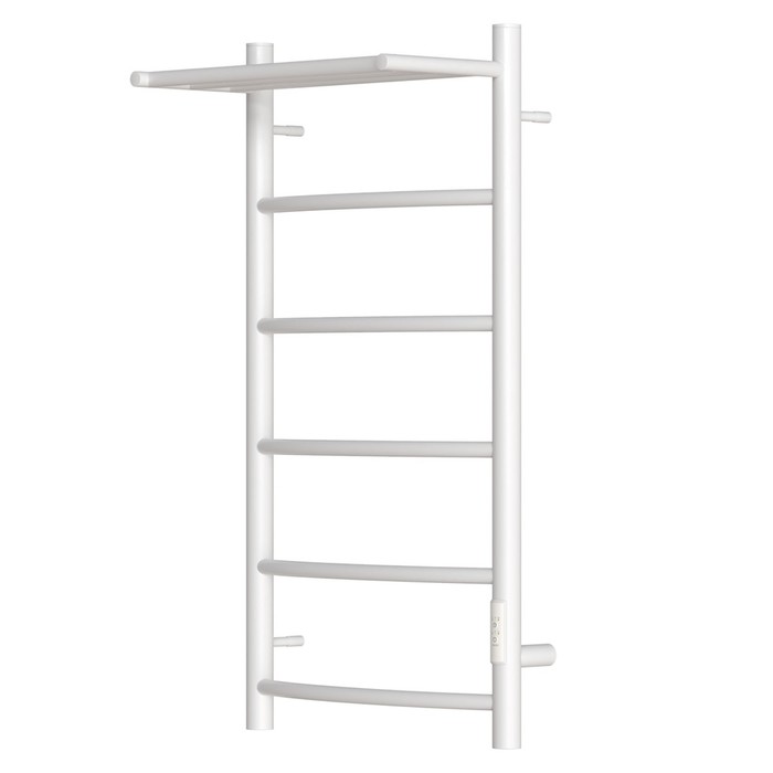 

Полотенцесушитель электрический Point Афина PN04858PW, П5, 400x800, полка, диммер прав, бел