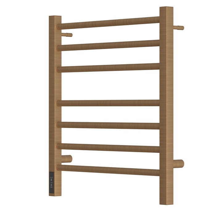 

Полотенцесушитель электрический Point "Веста" PN70756BR, П7, 500x600, диммер слева, бронза