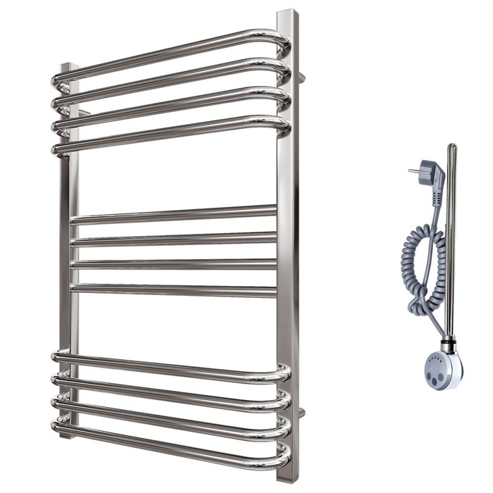 

Полотенцесушитель электрический Point "Омега" PN90158SE, П12, 500x800 мм, правый, хром