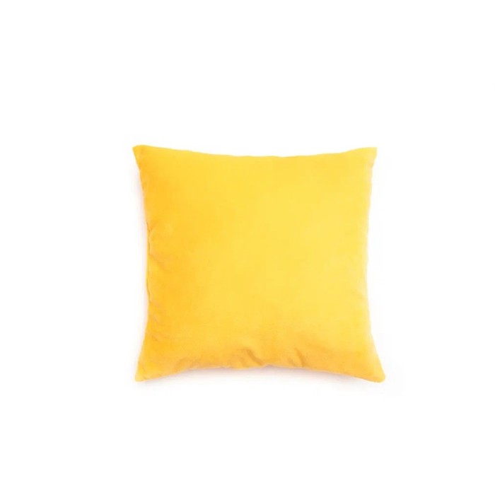 Фирменная подушка, 40х40 см, цвет жёлтый подушка bohemian 40х40 см цвет розовый