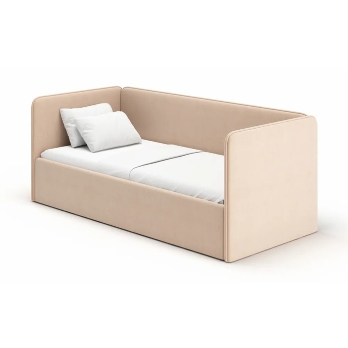 цена Кровать-диван Leonardo, 160х70 см, большая боковина, цвет латте