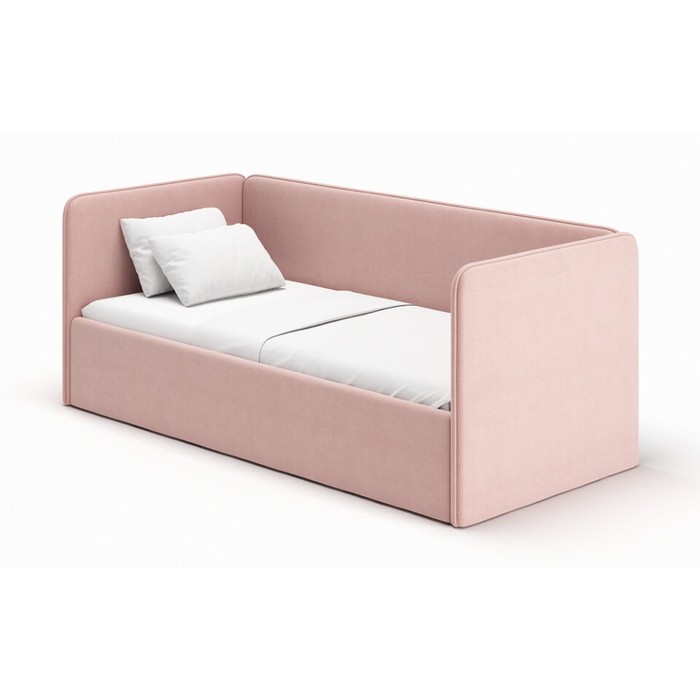 цена Кровать-диван Leonardo, 160х70 см, большая боковина, цвет роза