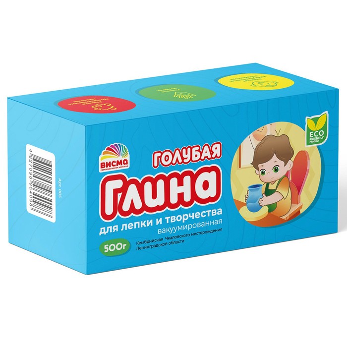 

Глина голубая для лепки, 500 г