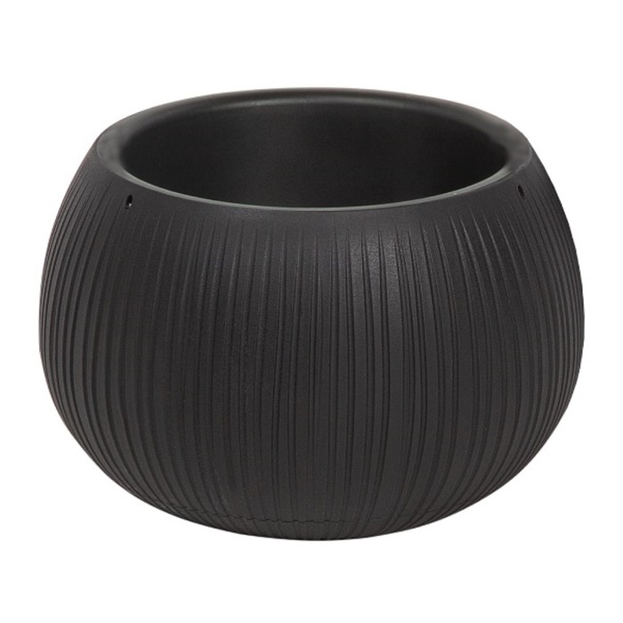 

Кашпо для цветов Beton Bowl, 29 × 19,5 × 2 см, чёрное