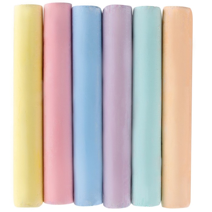 Мелки для рисования, 6 цветов