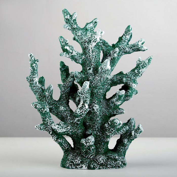 Интерьерный сувенир Коралл 24*19см зеленый