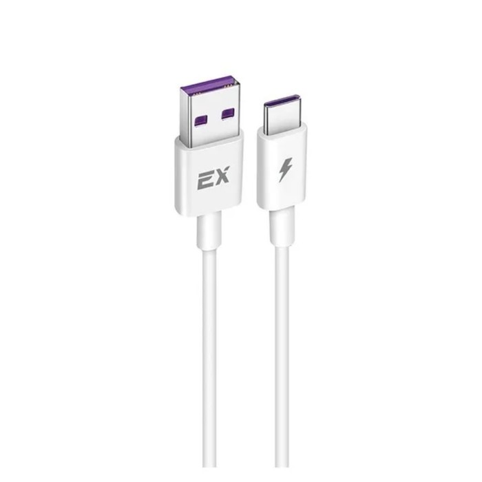 

Кабель Exployd EX-K-1142, Type-C - USB, 5 А, 25 Вт, 1 м, белый