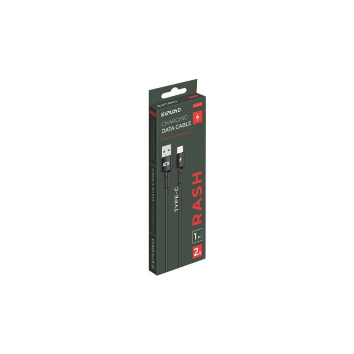 

Кабель Exployd EX-K-1152, Type-C - USB, 2 А, 1 м, черный