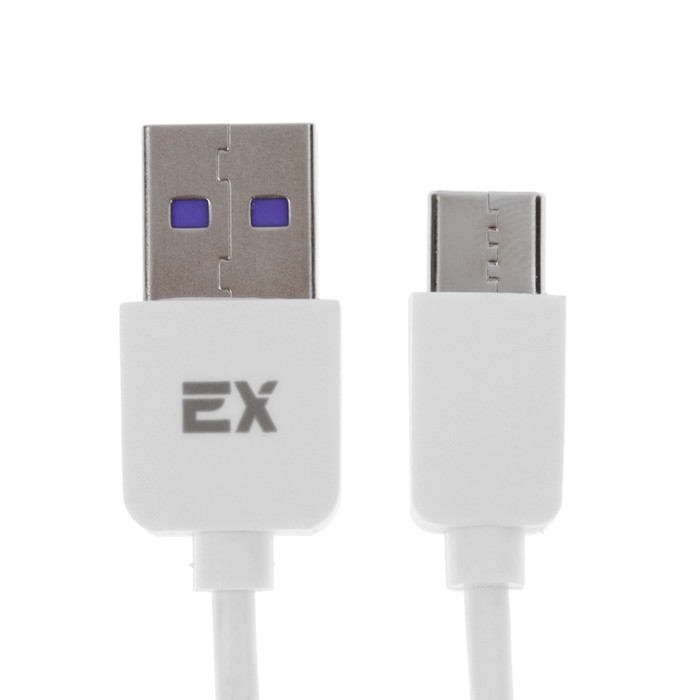 

Кабель Exployd EX-K-1246, Type-C - USB, 2.4 А, 1 м, силиконовая оплетка, белый