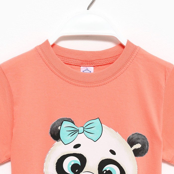 

Футболка для девочки, цвет персиковый, рост 92