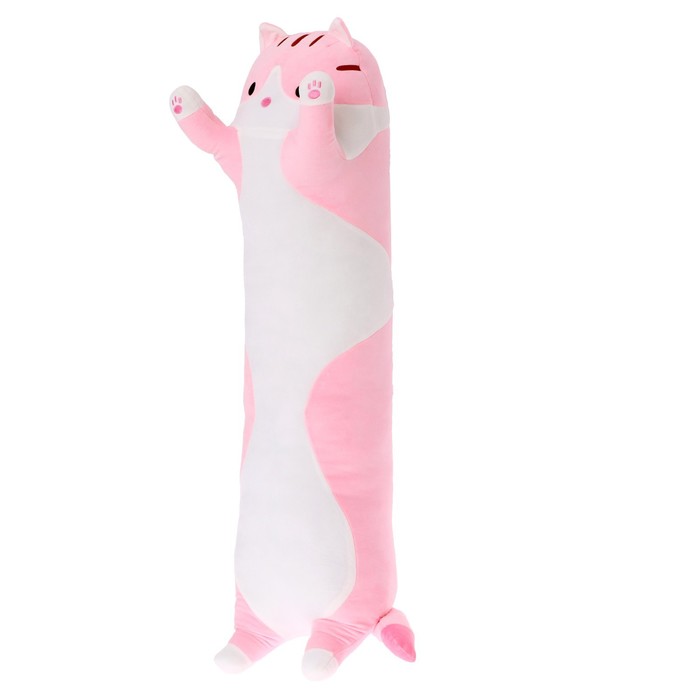 фото Мягкая игрушка «кот батон», цвет розовый, 110 см maxitoys