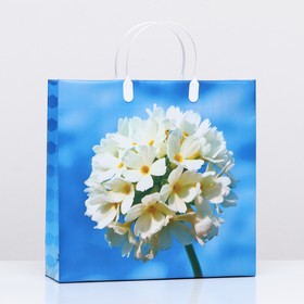 Пакет "Цветы небесные", мягкий пластик, 30 х 30 см, 100 мкм