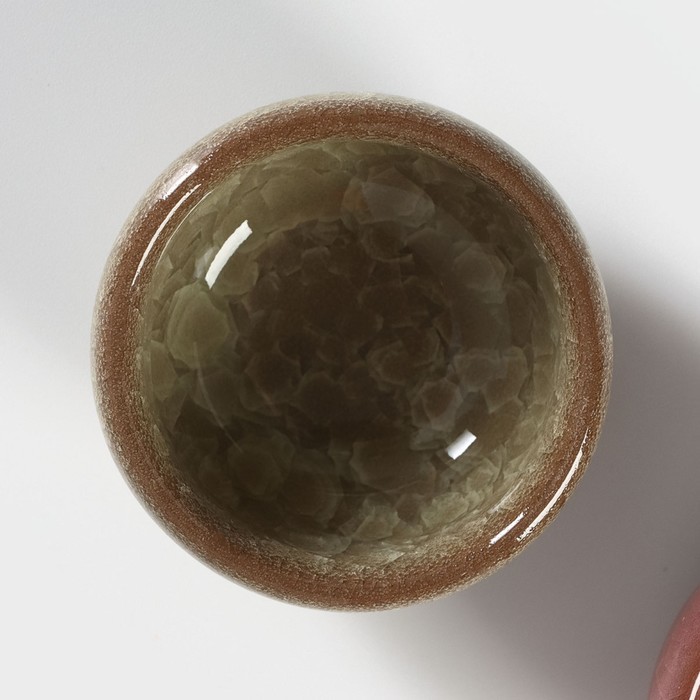 Набор керамических пиал «Лунный камень», 6 предметов: 50 мл, цвет МИКС