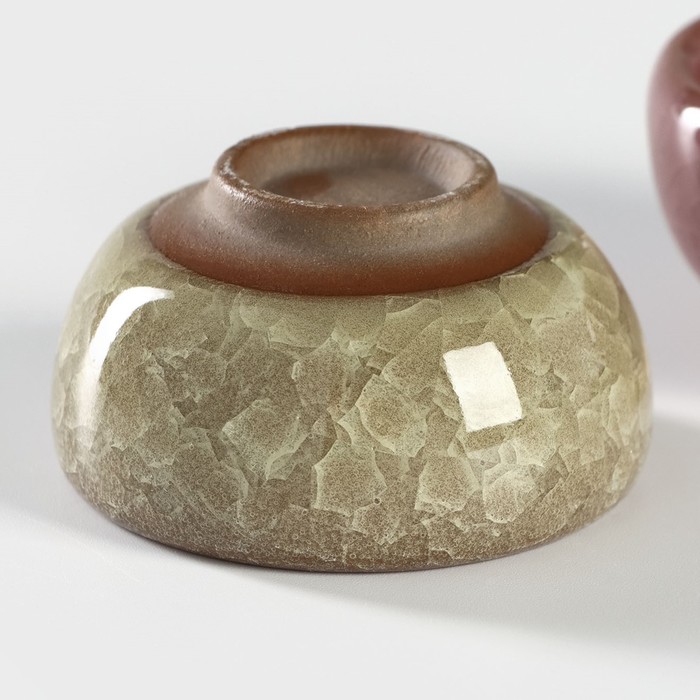 Набор керамических пиал «Лунный камень», 6 предметов: 50 мл, цвет МИКС