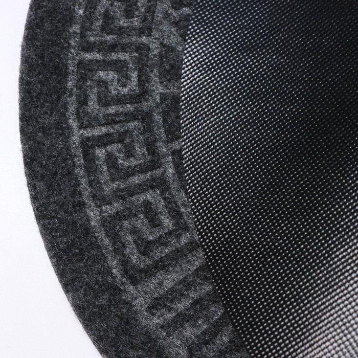 Коврик влаговпитывающий полукруглый «Добро пожаловать», 40×60 см, цвет серый