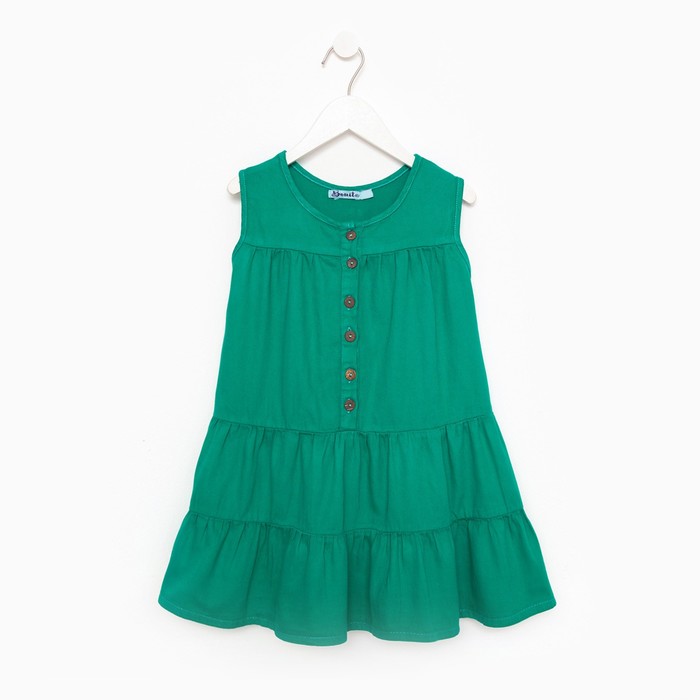 Платье для девочки, цвет зелёный, рост 116