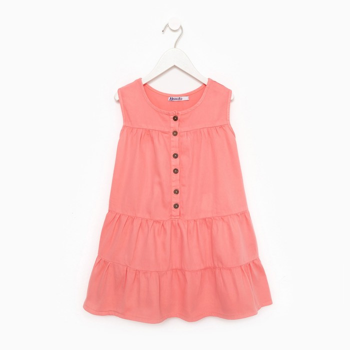 Платье для девочки, цвет персиковый, рост 110 платье для девочки цвет персиковый коралловый рост 110 см