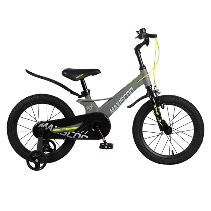 фото Велосипед 16" maxiscoo space стандарт, цвет серый матовый