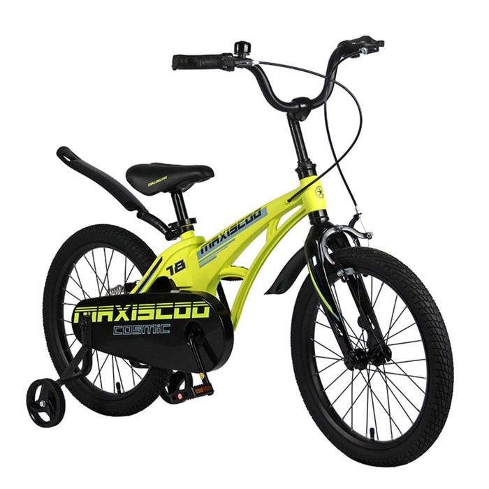 

Велосипед 18" Maxiscoo Cosmic стандарт, цвет жёлтый матовый