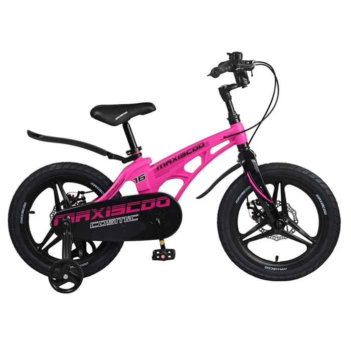 фото Велосипед 16" maxiscoo cosmic делюкс, цвет розовый матовый