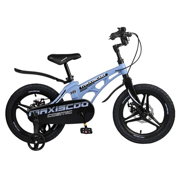 фото Велосипед 16" maxiscoo cosmic делюкс, цвет голубой матовый