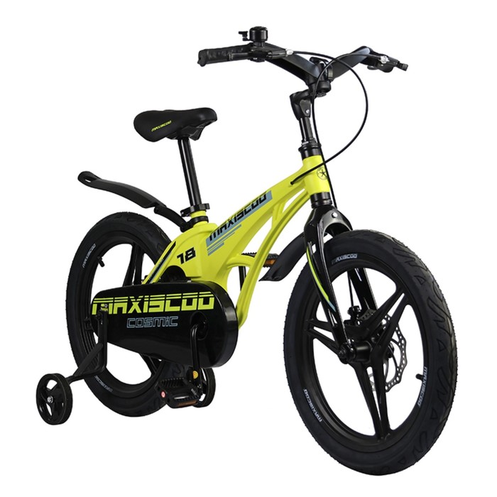 

Велосипед 18" Maxiscoo Cosmic делюкс, цвет жёлтый матовый