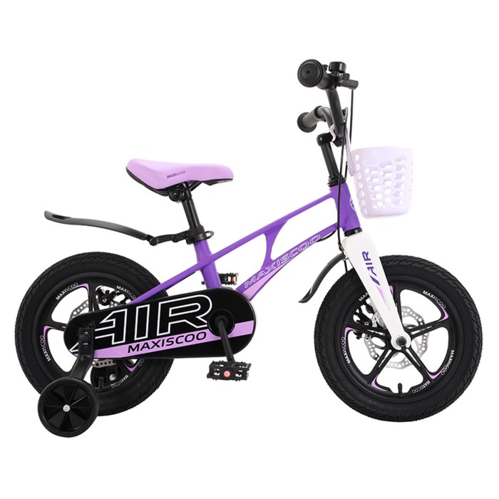 фото Велосипед 14" maxiscoo air делюкс плюс, цвет фиолетовый матовый