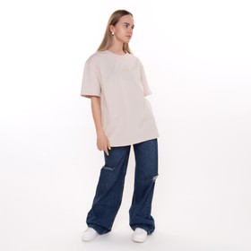 

Футболка женская, цвет тёмно-кремовый, размер ONE SIZE (42-46)