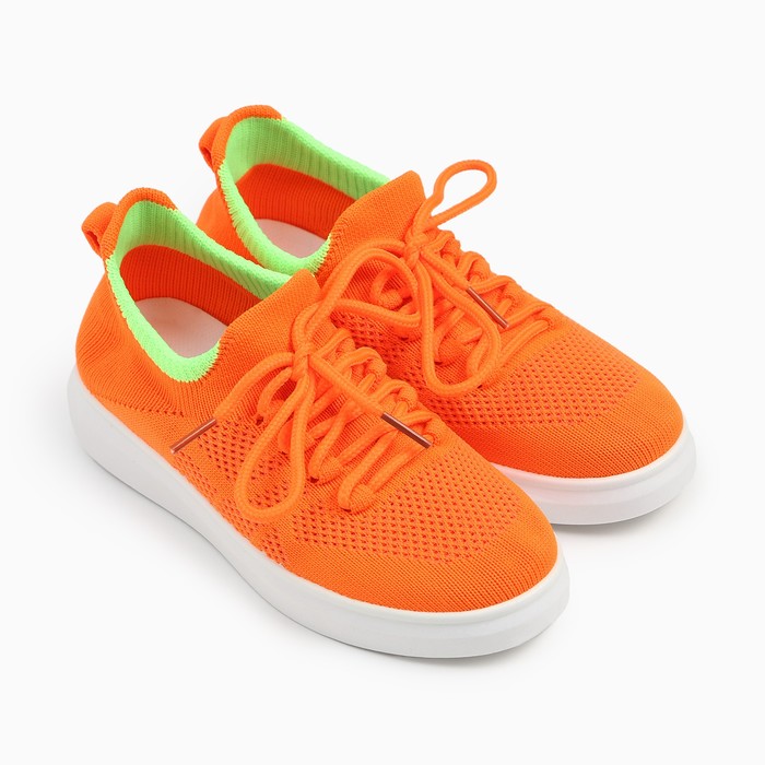 Кроссовки детские, цвет оранжевый, размер 32
