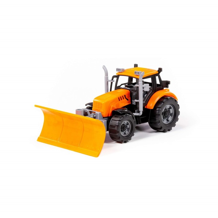 Трактор инерционный «Прогресс», с лопатой-отвалом, цвет оранжевый
