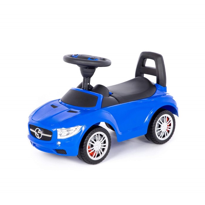 Каталка-автомобиль SuperCar №1, со звуковым сигналом, цвет синий каталки полесье автомобиль supercar 1 со звуковым сигналом