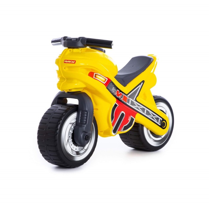 Каталка-мотоцикл MX, цвет жёлтый каталка мотоцикл mx полиция