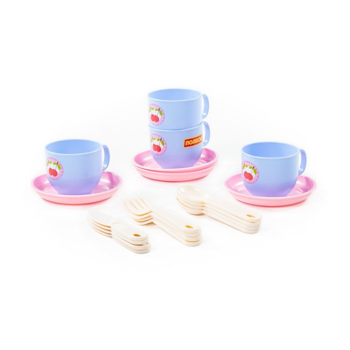 Набор детской посуды «Минутка», на 4 персоны, 20 элементов набор детской посуды алиса с сушилкой подносом и лотком на 4 персоны 40718