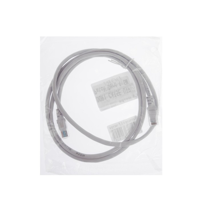 

Патч-корд DORI, UTP 4 кат., RJ-45(m)-RJ-45(m), 1,5 м, серый