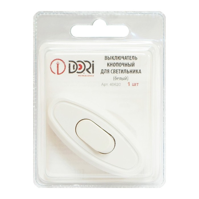 Выключатель кнопочный DORI для бра белый выключатель ножной dori yk белый