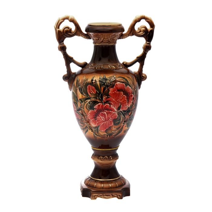 Ваза напольная форма "Флорена" темно-коричневая