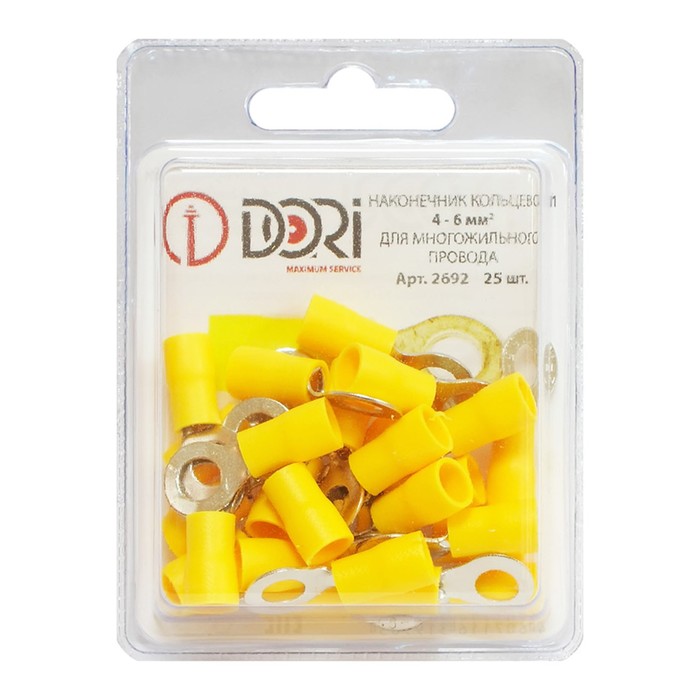 

Наконечник DORI кольцевой изолированный (НКИ) 4-6мм2, 25шт
