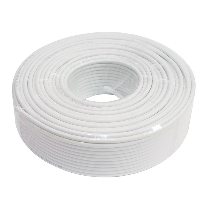 Коаксиальный кабель DORI RG-6 U белый CCA (100м), шт цена и фото