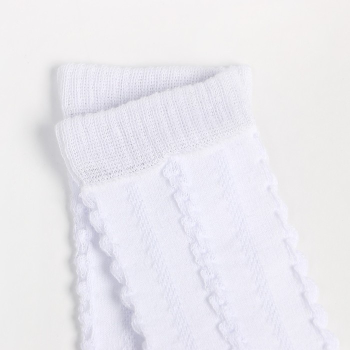 

Гольфы детские "Косичка", цвет белый, размер 22-24