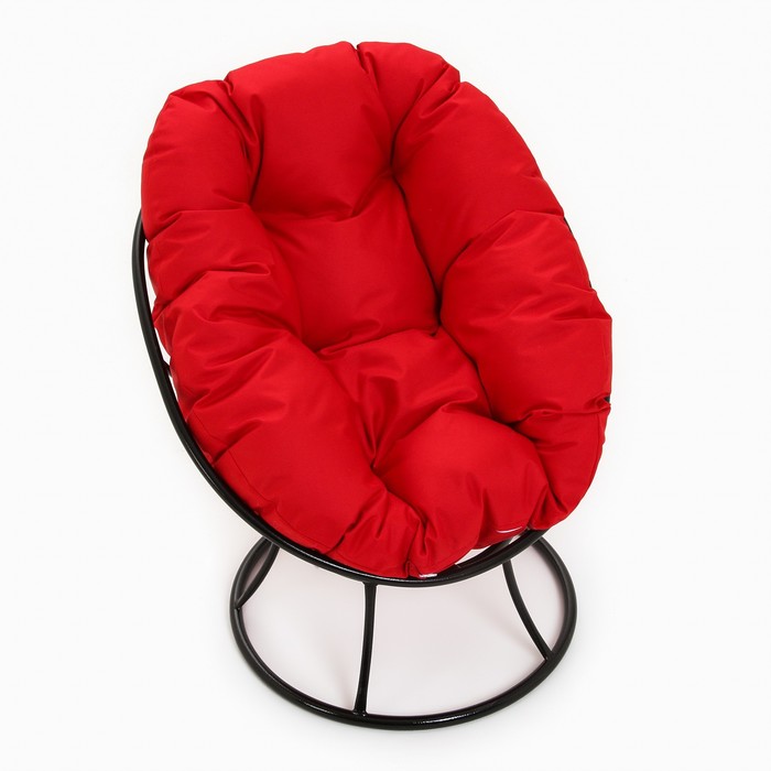 Кресло "Пончик" с красной подушкой, 55 х 40 х 61 см