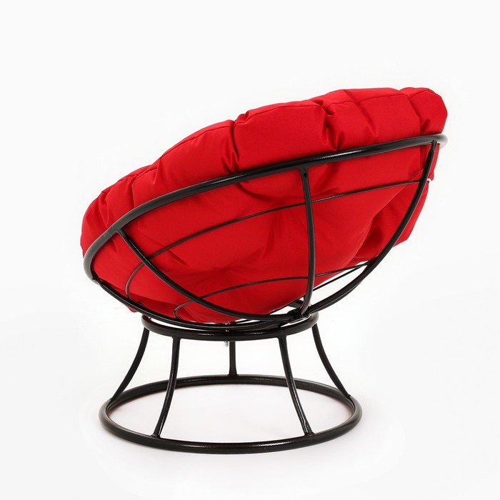 Кресло "Пончик" с красной подушкой, 55 х 40 х 61 см