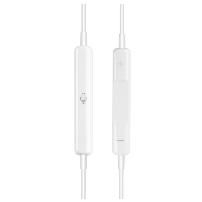

Наушники PERO EP02, вкладыши, микрофон, 110 дБ, 32 Ом, 3.5 mm, 1.2 м, белые