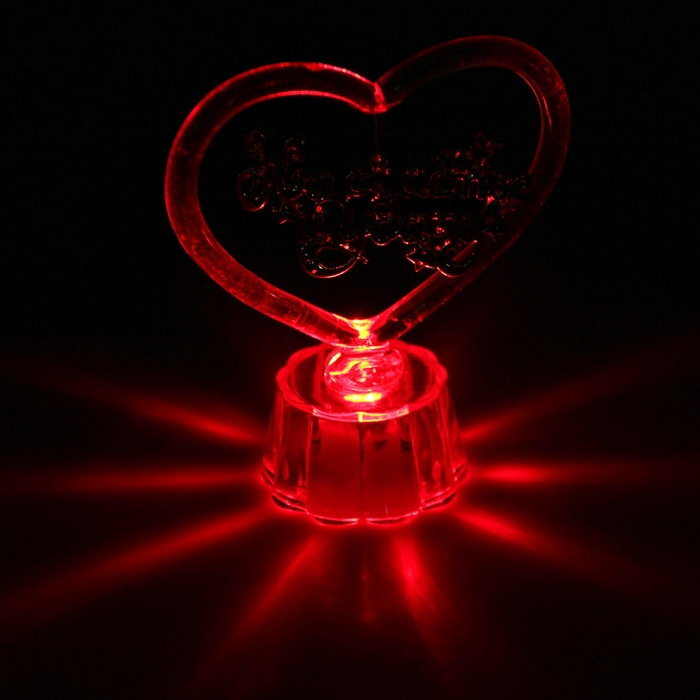 Сувенир сердце с подвеской "На счастье и удачу"